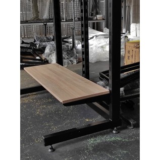 Опора пристінна (тр.60х30мм) L1,48м. (чорна 9995)